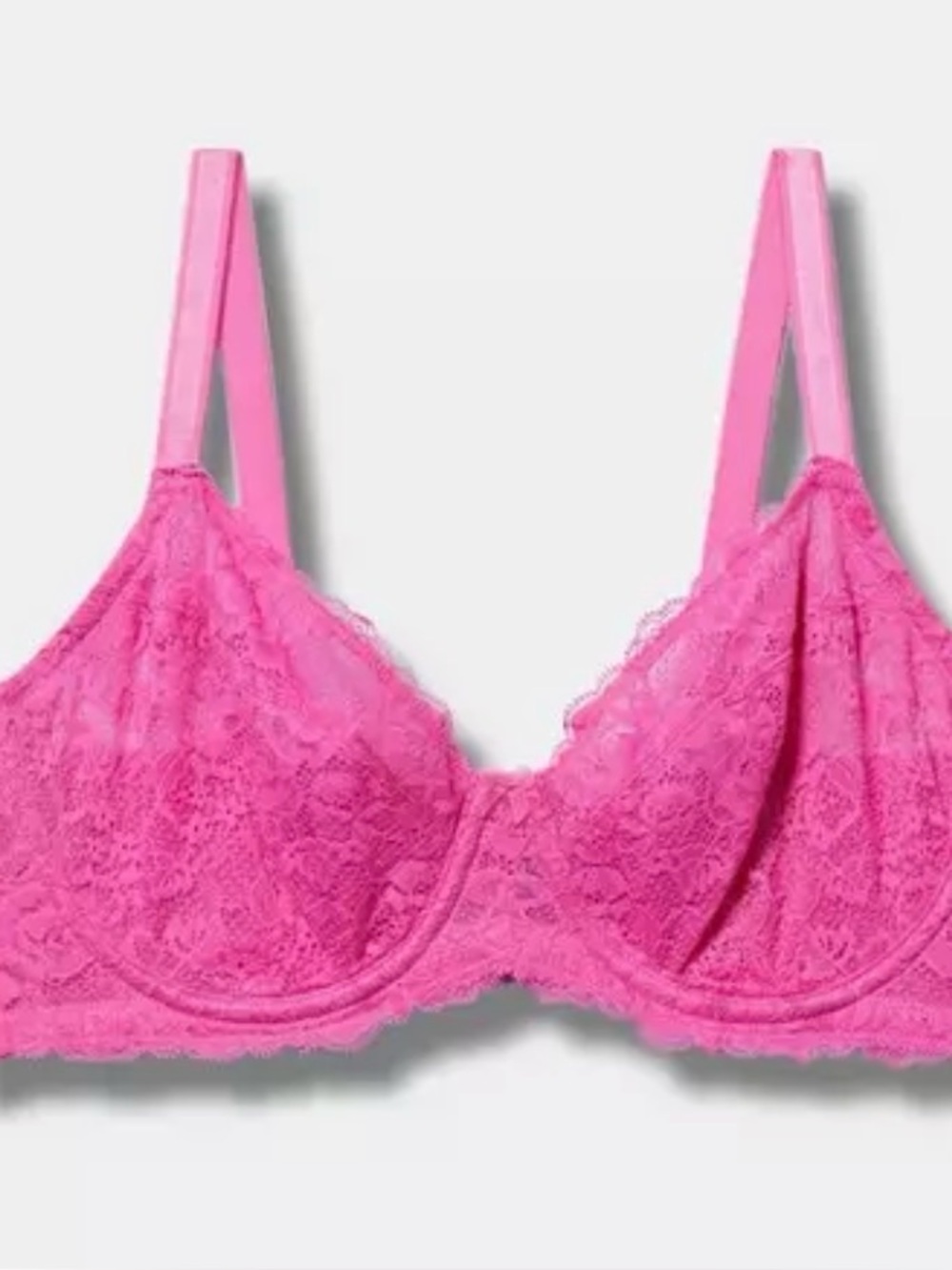 Torrid New Lace Underwire in Hot Pink 44C